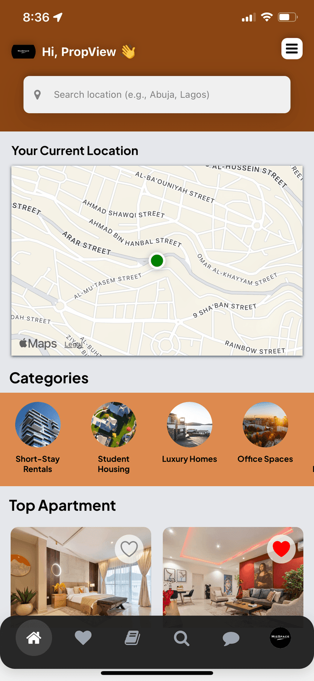 PropView App Screenshot